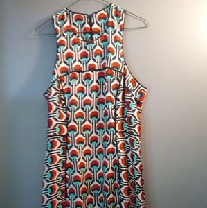 Milly New York Geo Print Silk Dress